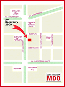 Diagrama de Ubicaci&oacute;n del Edificio ALAMEDA SALAVERRY